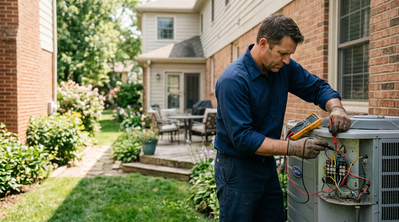 HVAC technician working near Upperglade, WV
